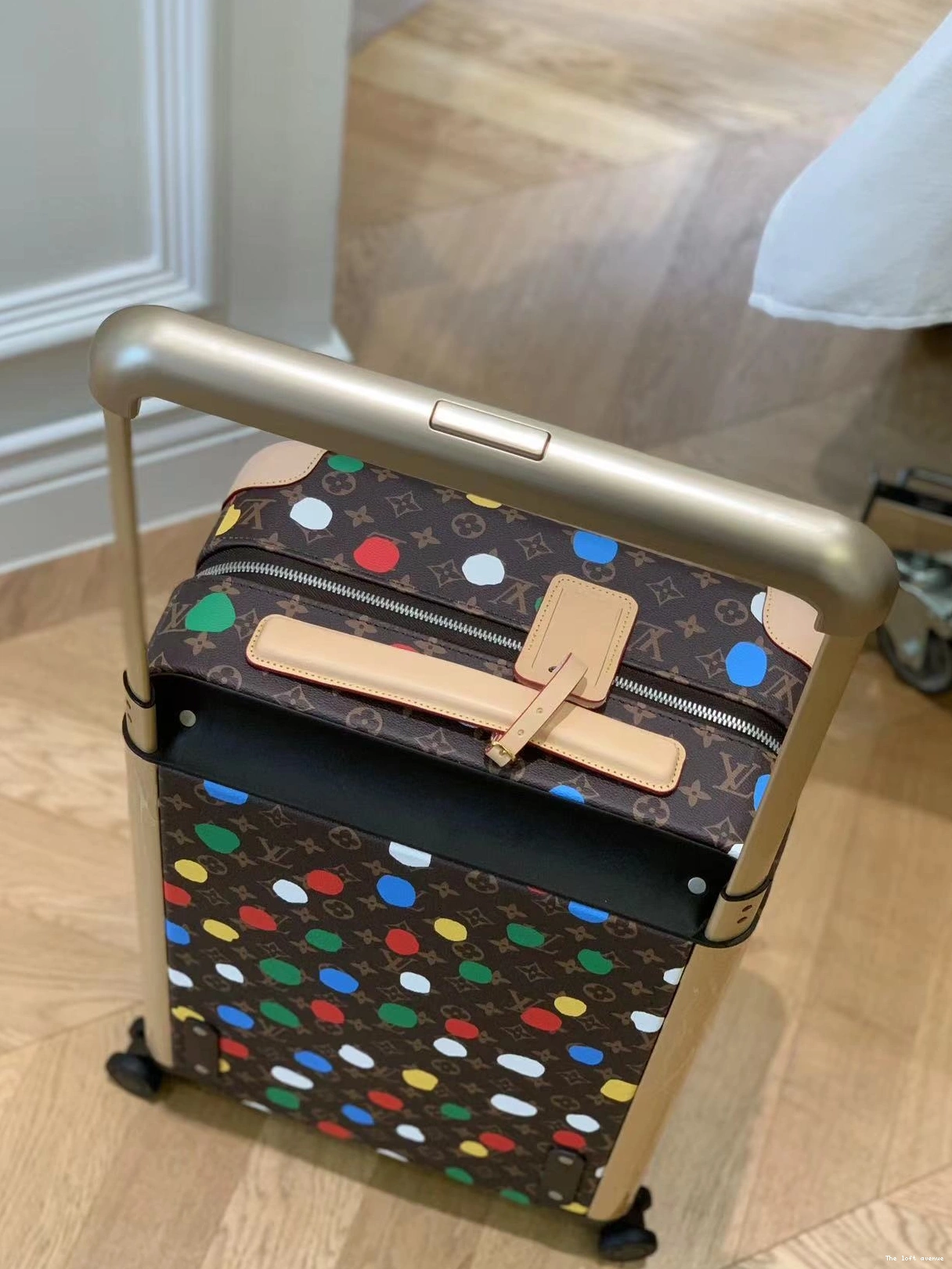 YAYOI CABIN 55 HORIZON 37L POLKADOT SUITCASE CUSTOM 0819